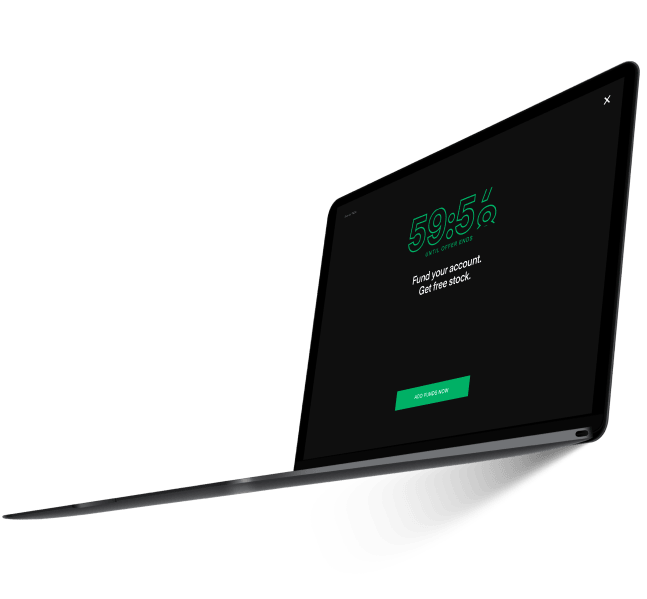 Fund your account. Get free stock