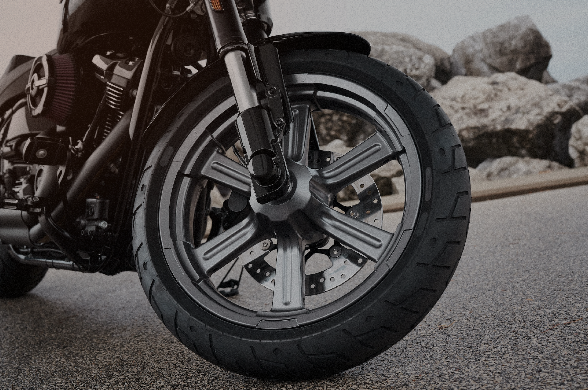 The LiveWire electric motorcycle wheel