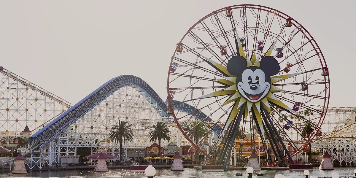 Disneyland, Rollercoaster and Ferris wheel