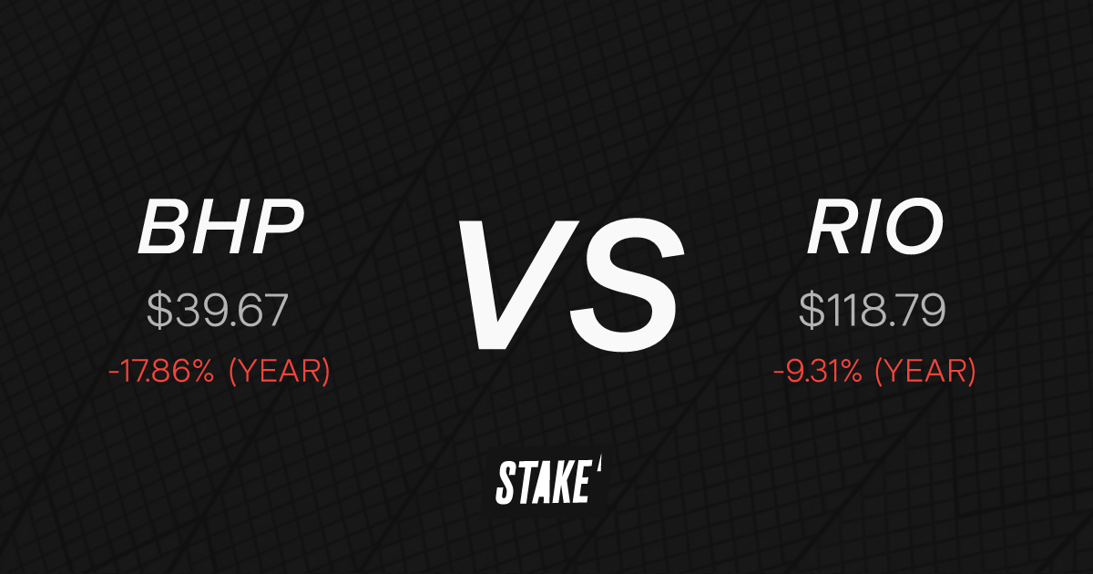 BHP vs RIO Compare price, market cap & more Stake